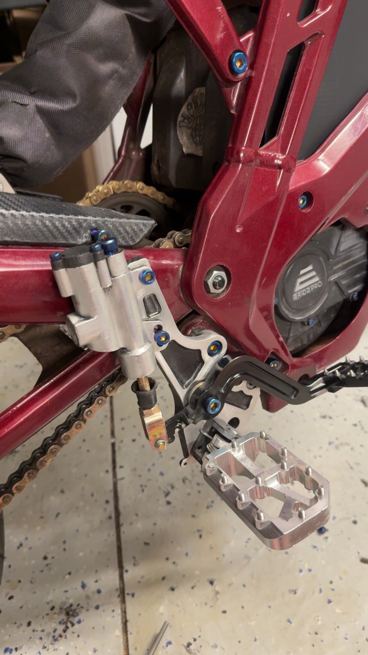 ultimate footbrake titanium bolt kit