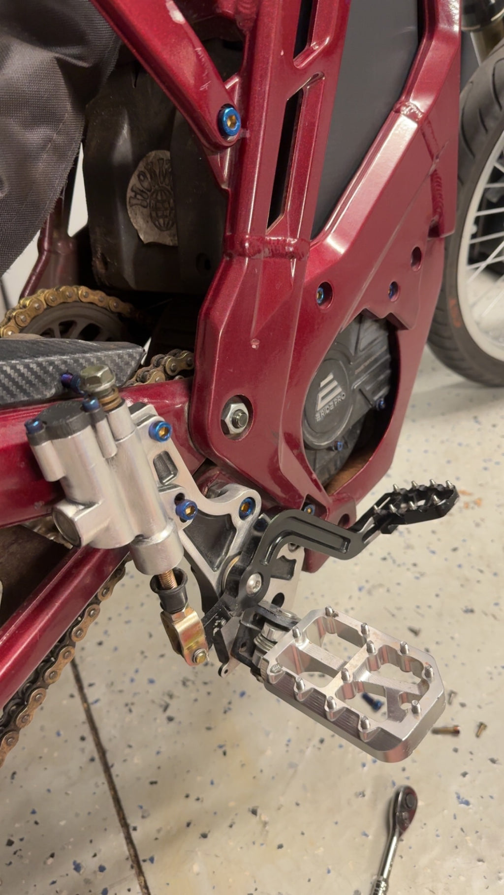 ultimate footbrake titanium bolt kit