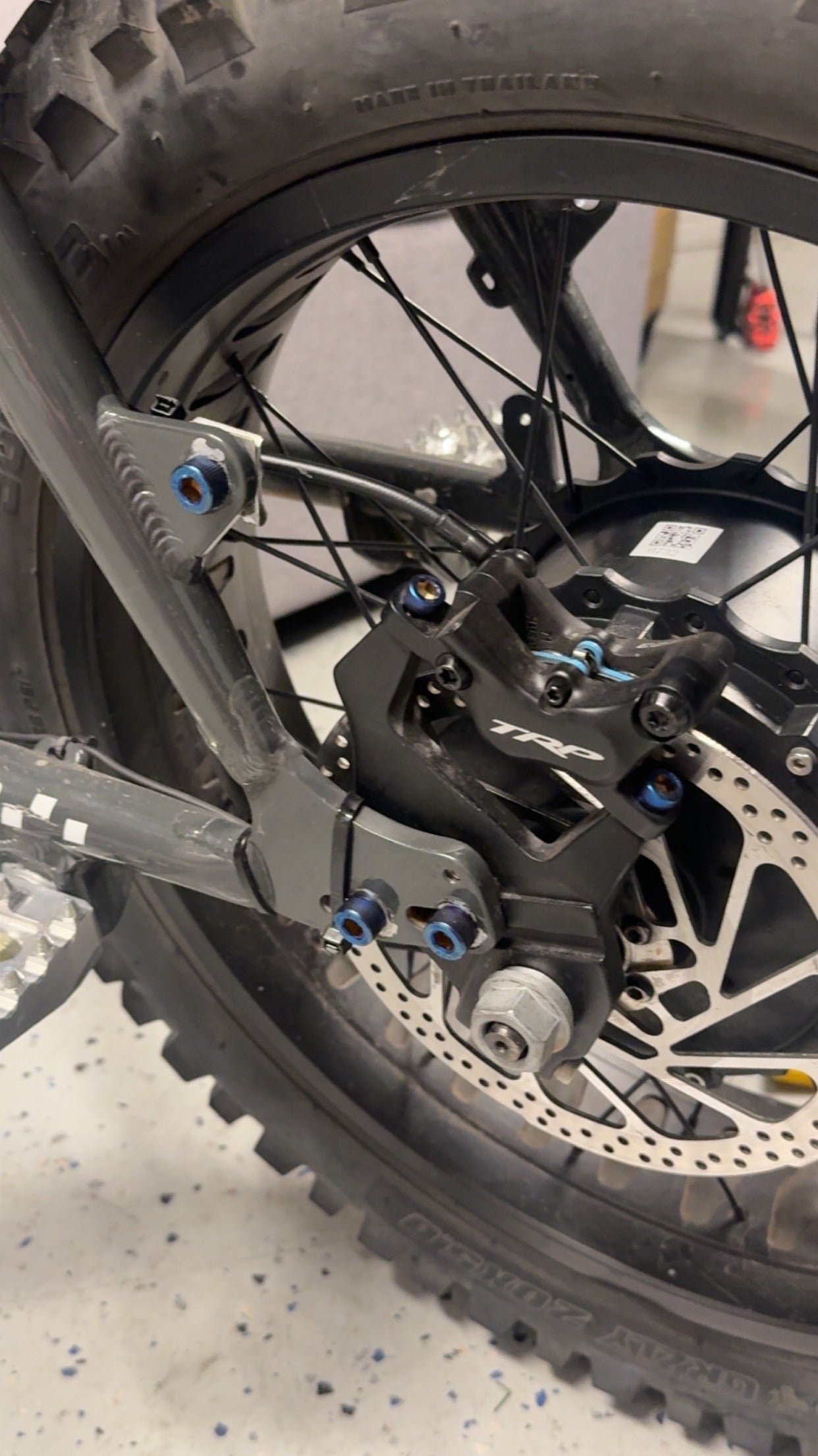 super 73 rear wheel titanium