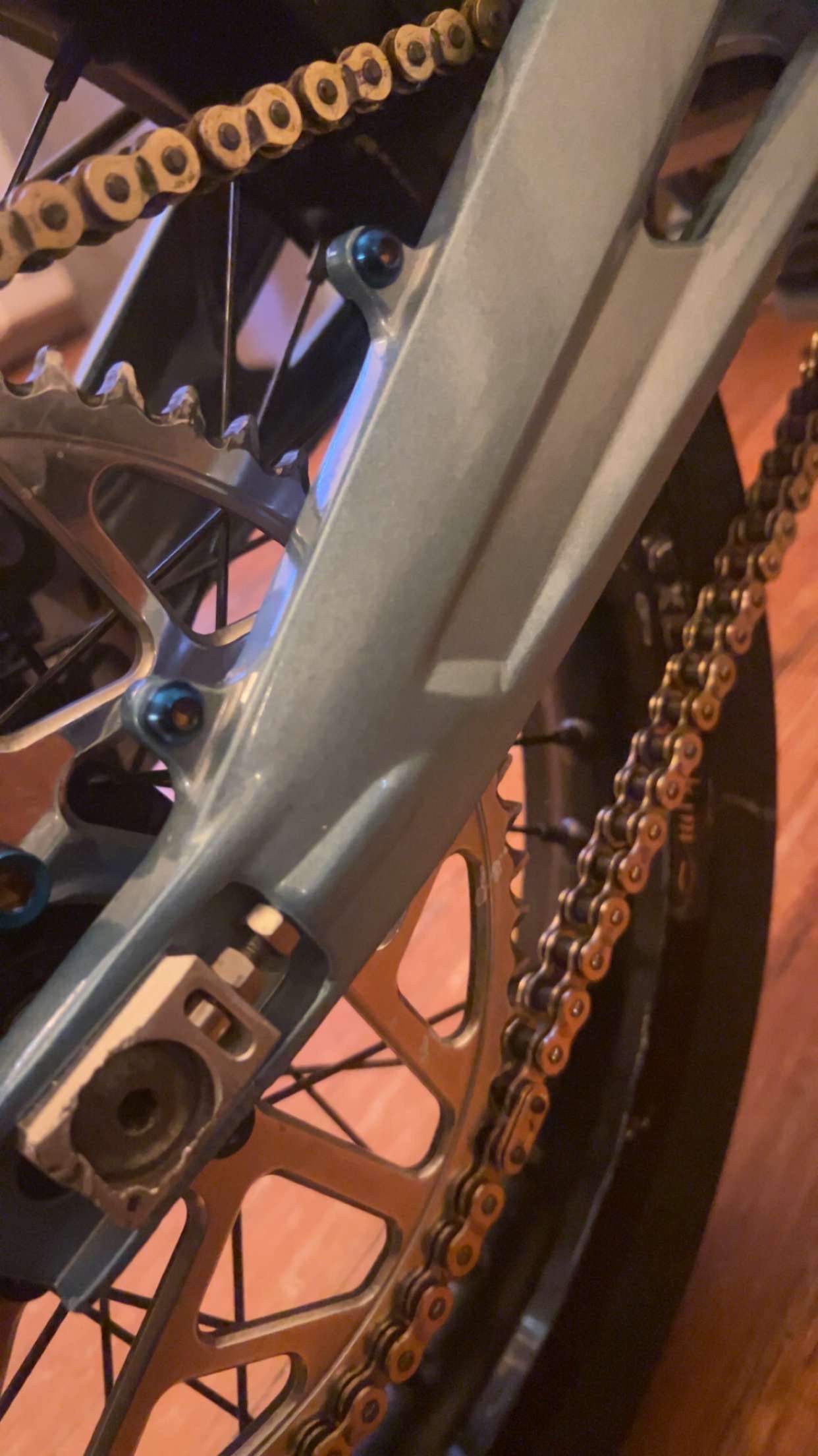 chain guard titanium bolts (set of 2)