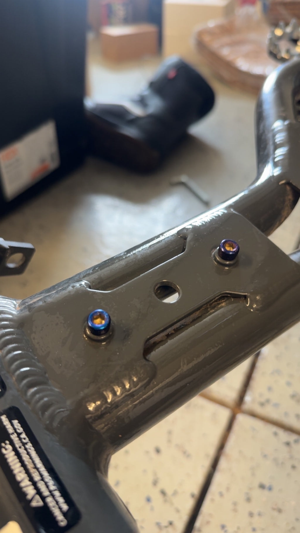 super 73 lower frame titanium (set of 2)