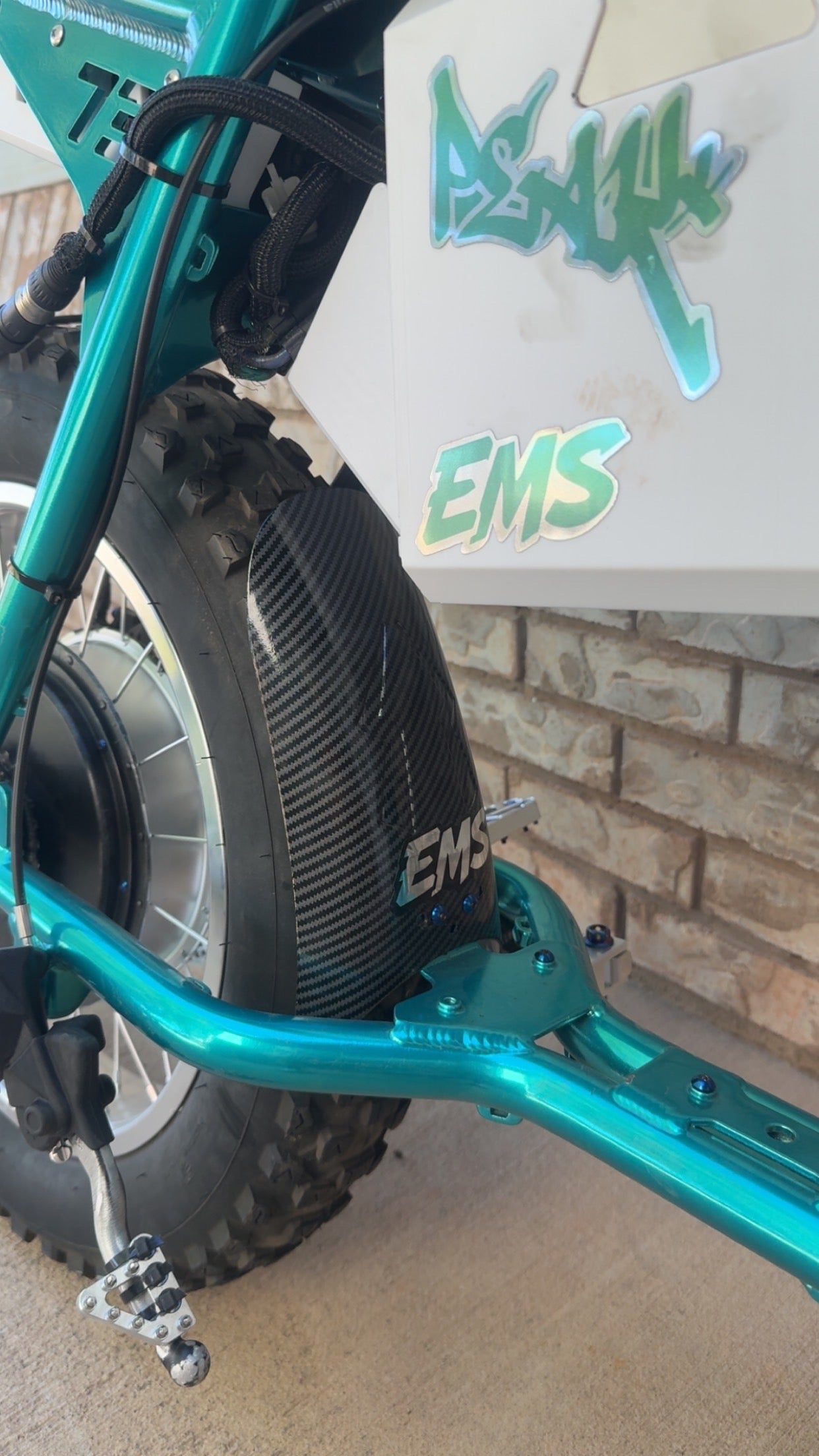 Carbon Rear Mud Guard.