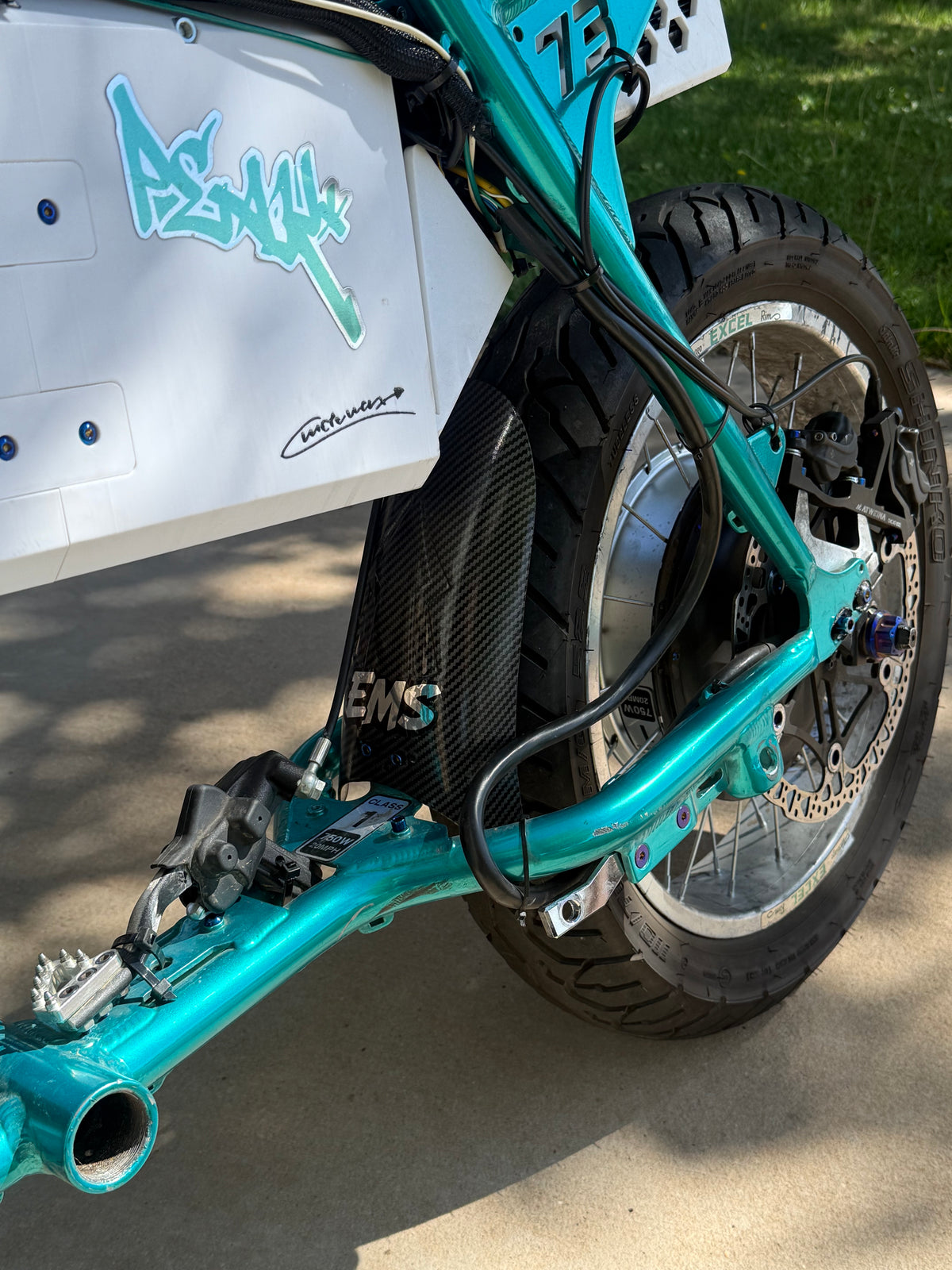 Carbon Rear Mud Guard.