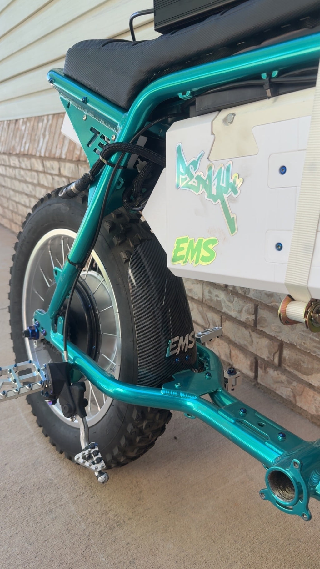 Carbon Rear Mud Guard.