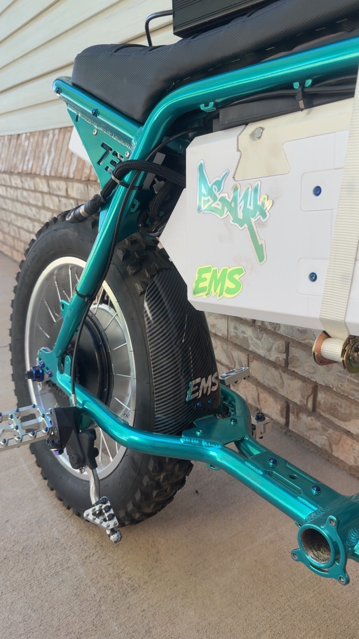 Carbon Rear Mud Guard.