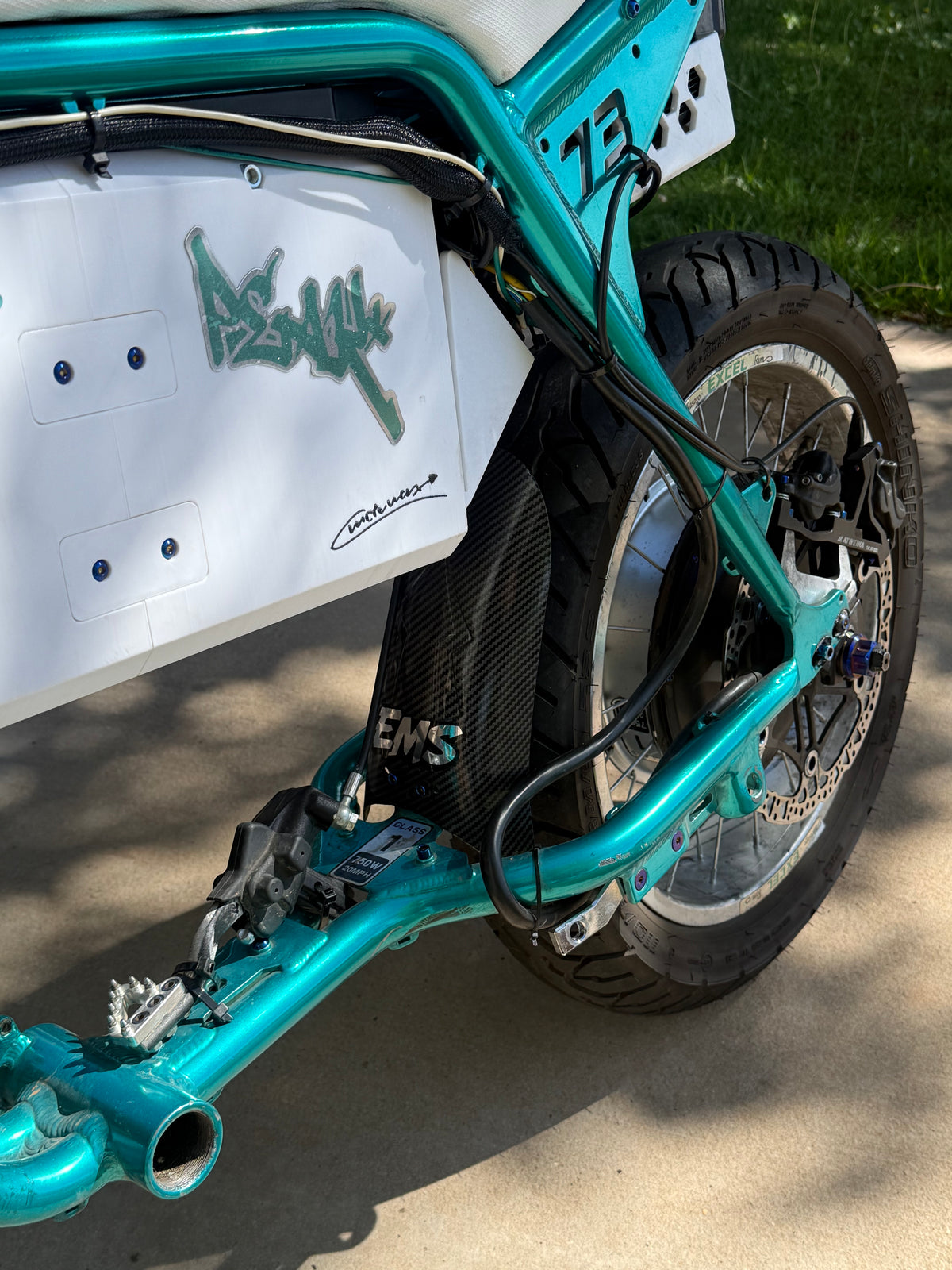 Carbon Rear Mud Guard.