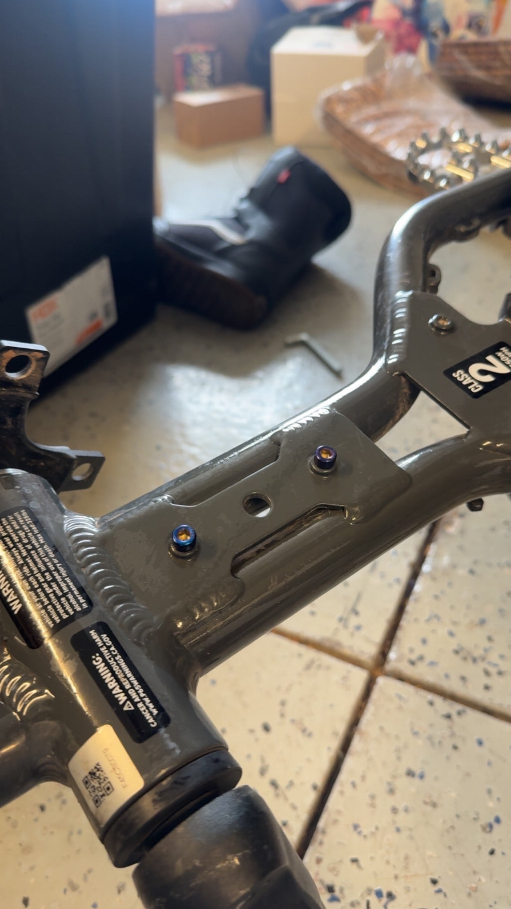 super 73 lower frame titanium (set of 2)