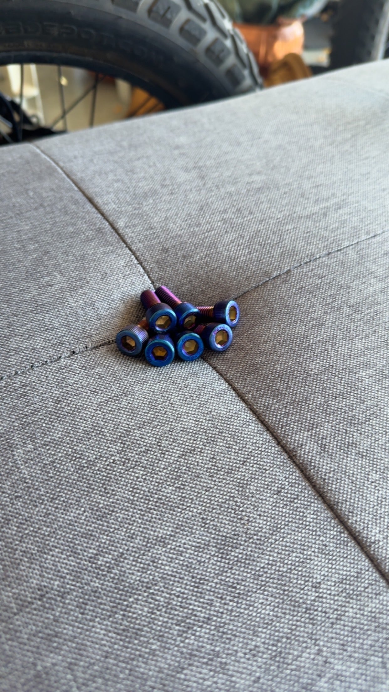 titanium rear suspension bolts kit