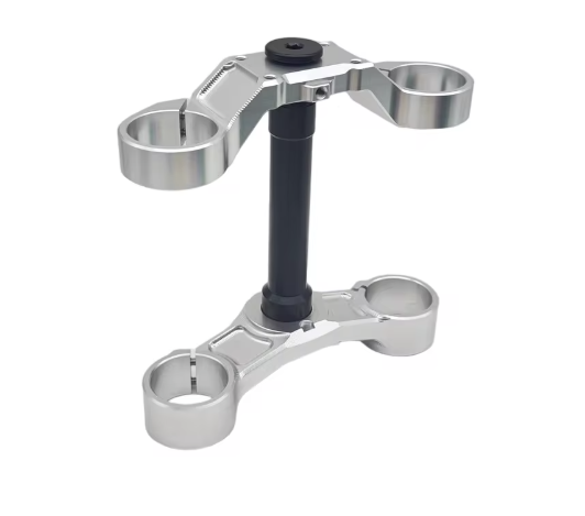 silver/chrome tripple clamps (surron)