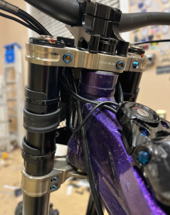 triple clamp titanium (set of 7)